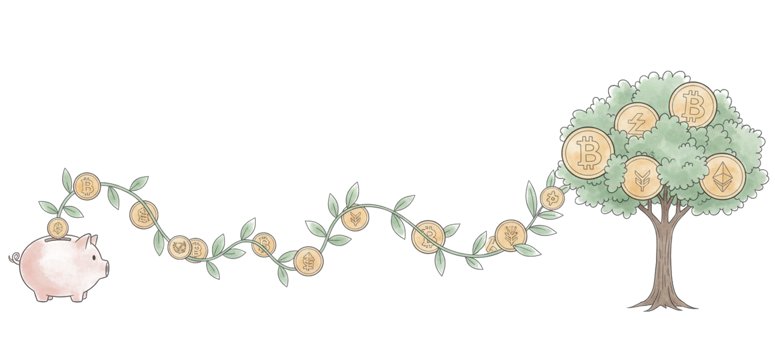 Coins with wings taking flight — making your money work for you