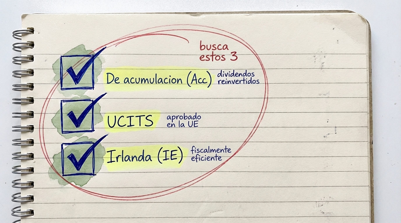 Una lista de verificación para elegir el ETF correcto: Acumulativo, aprobado por UCITS y domiciliado en Irlanda
