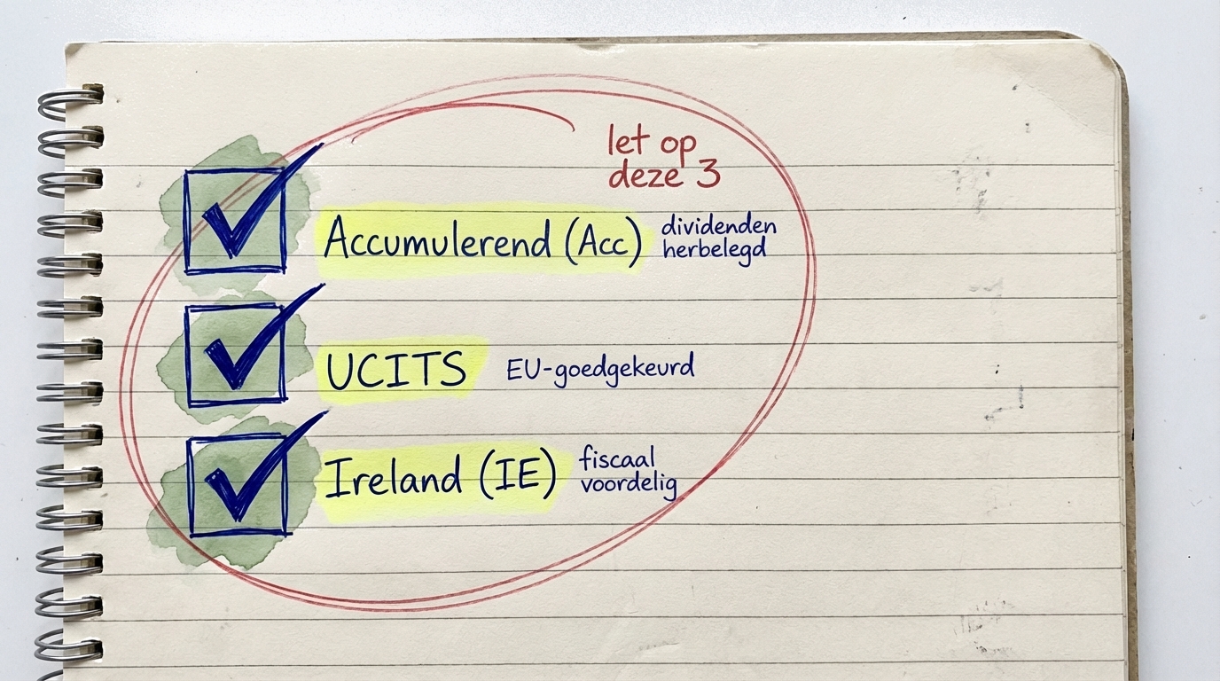 Een checklist voor het kiezen van de juiste ETF: Accumulerend, UCITS-goedgekeurd en in Ierland gevestigd