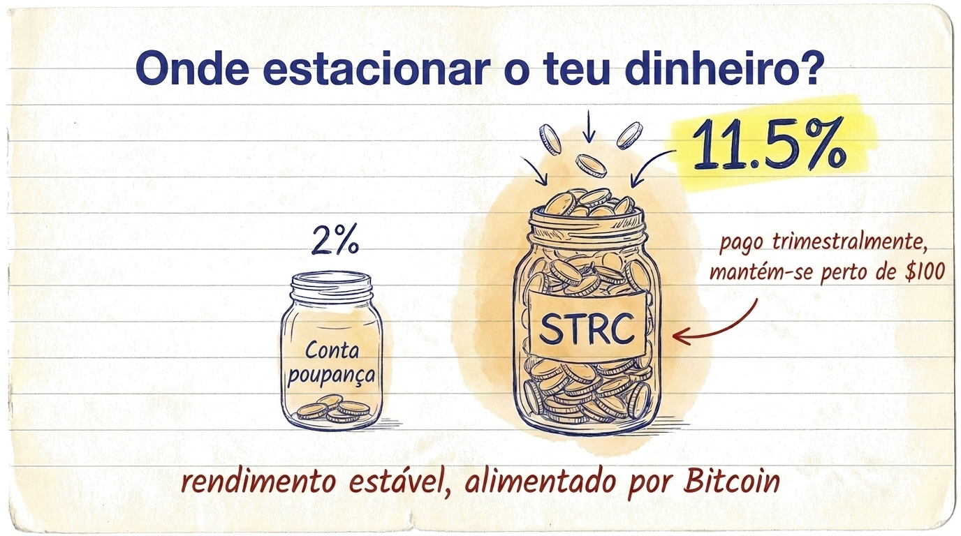 Where to park your cash? Savings account at 2% vs STRC at 11.5% — steady income, powered by Bitcoin
